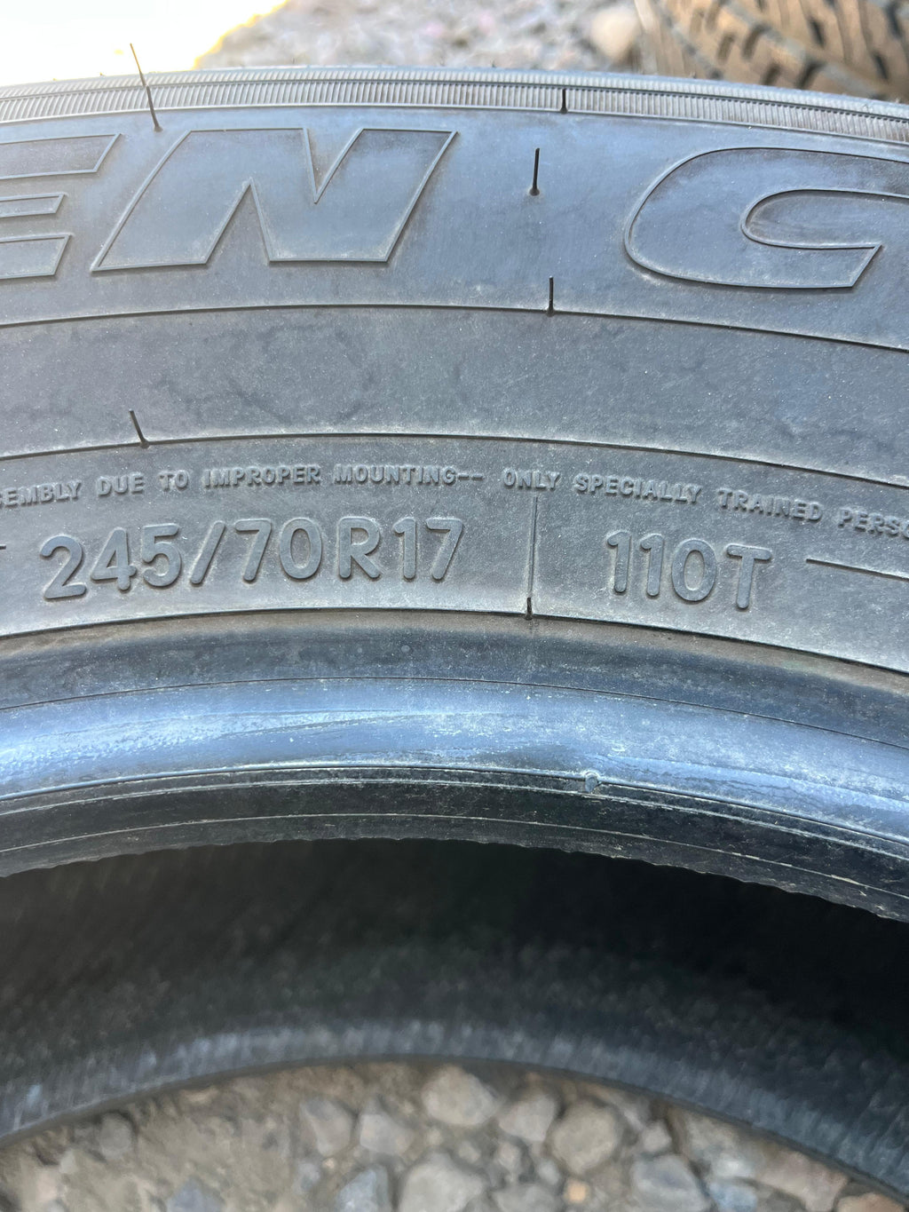 245/70R17 Set (4 Used Tires) Toyo Tire Open Country