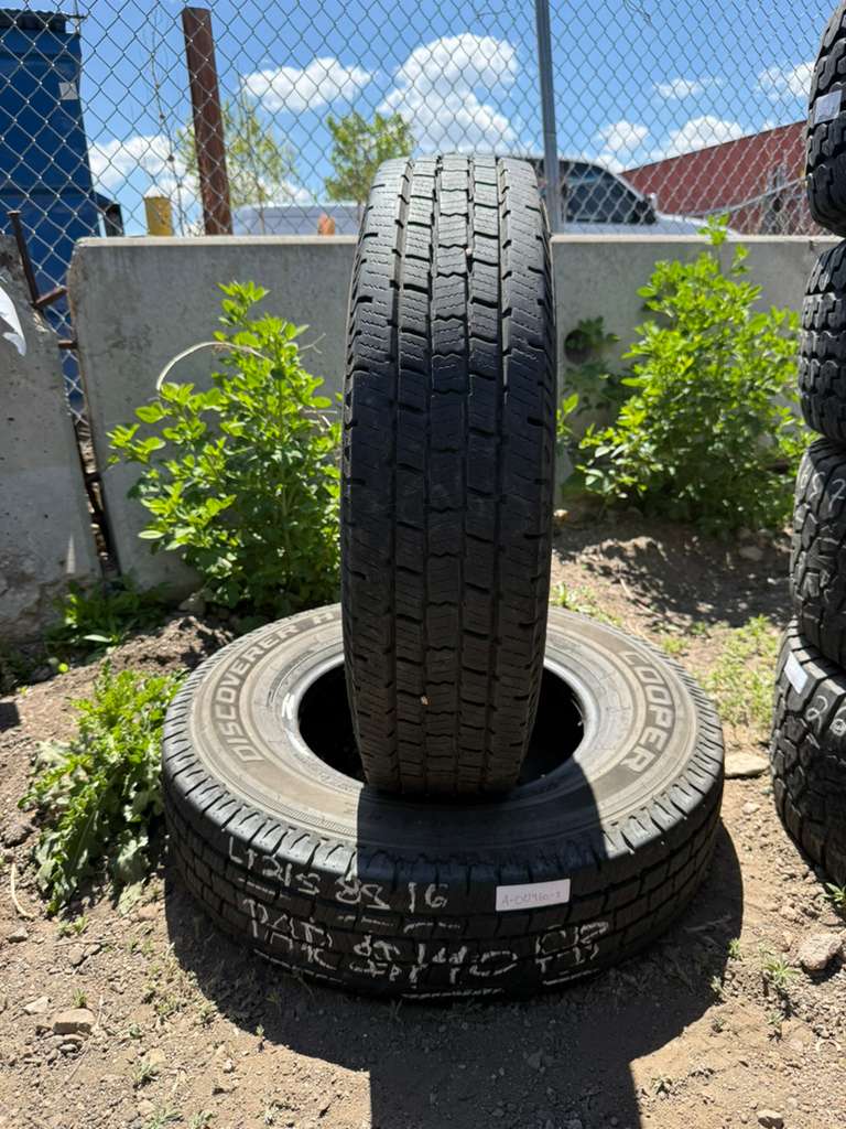 LT215/85R16 Pair (2 Used Tires) Cooper Discoverer HT3