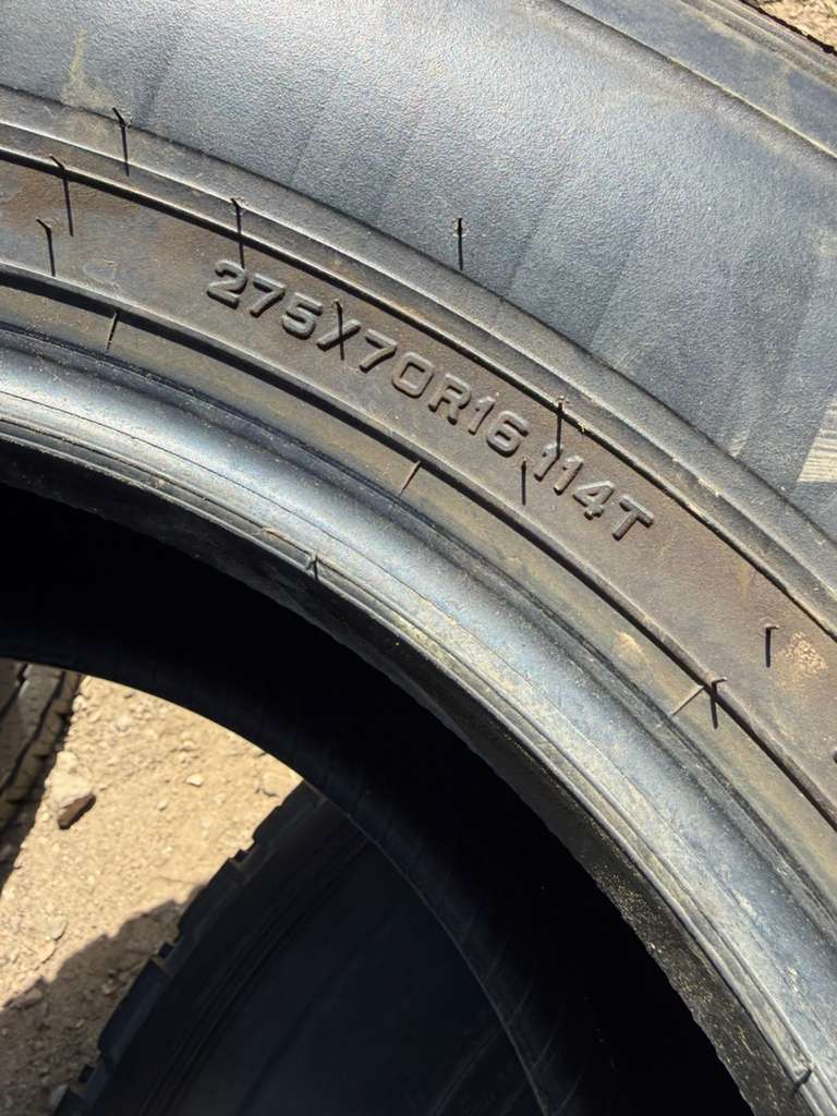 275/70R16 Pair (2 Used Tires)  Dunlop Grandtrek