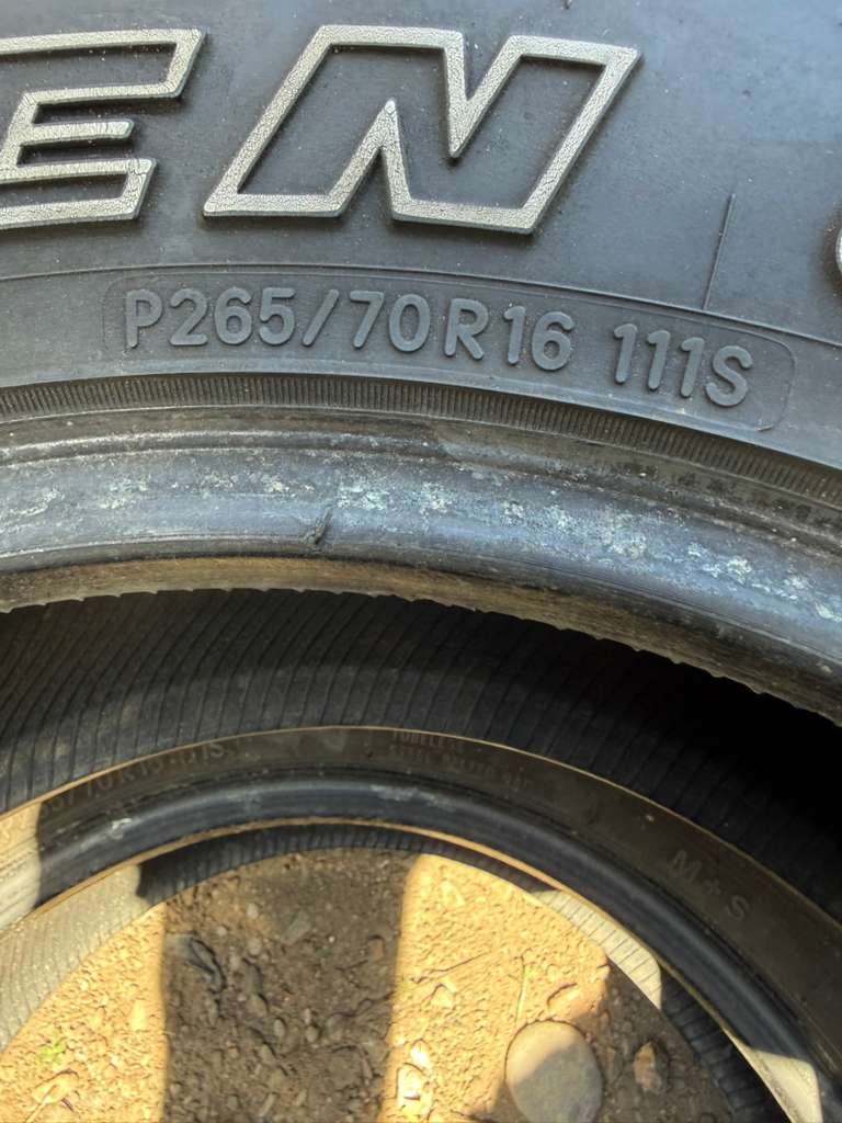 265/70R16 Pair (2 Used Tires) Toyo Open Country H/T
