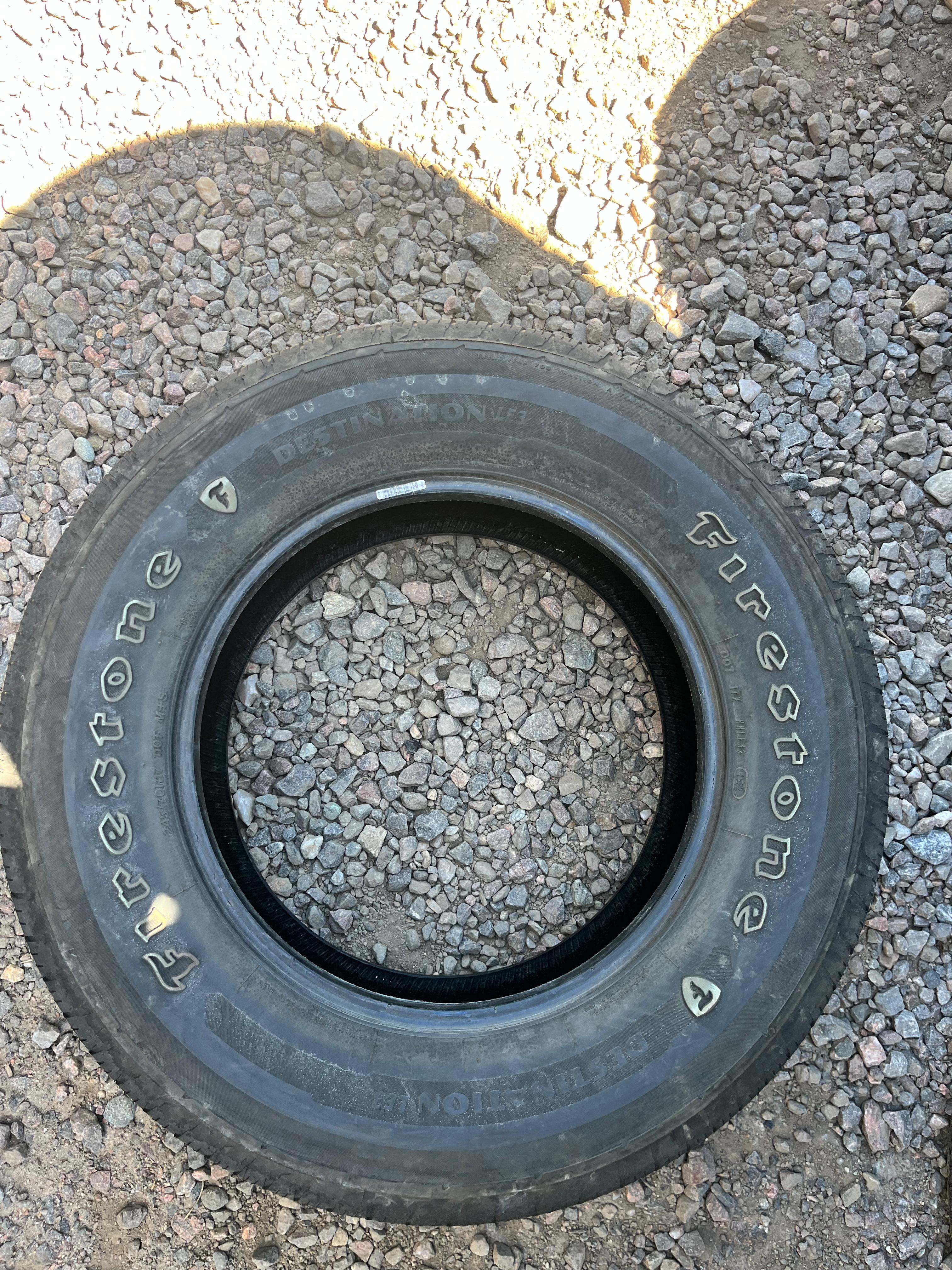 245/70R17 Set (4 Used Tires)  Firestone Destination (LE3)