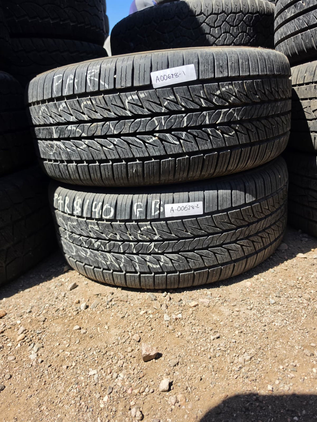 235/50R18 Pair (2 Used Tires) General AliMax RY43