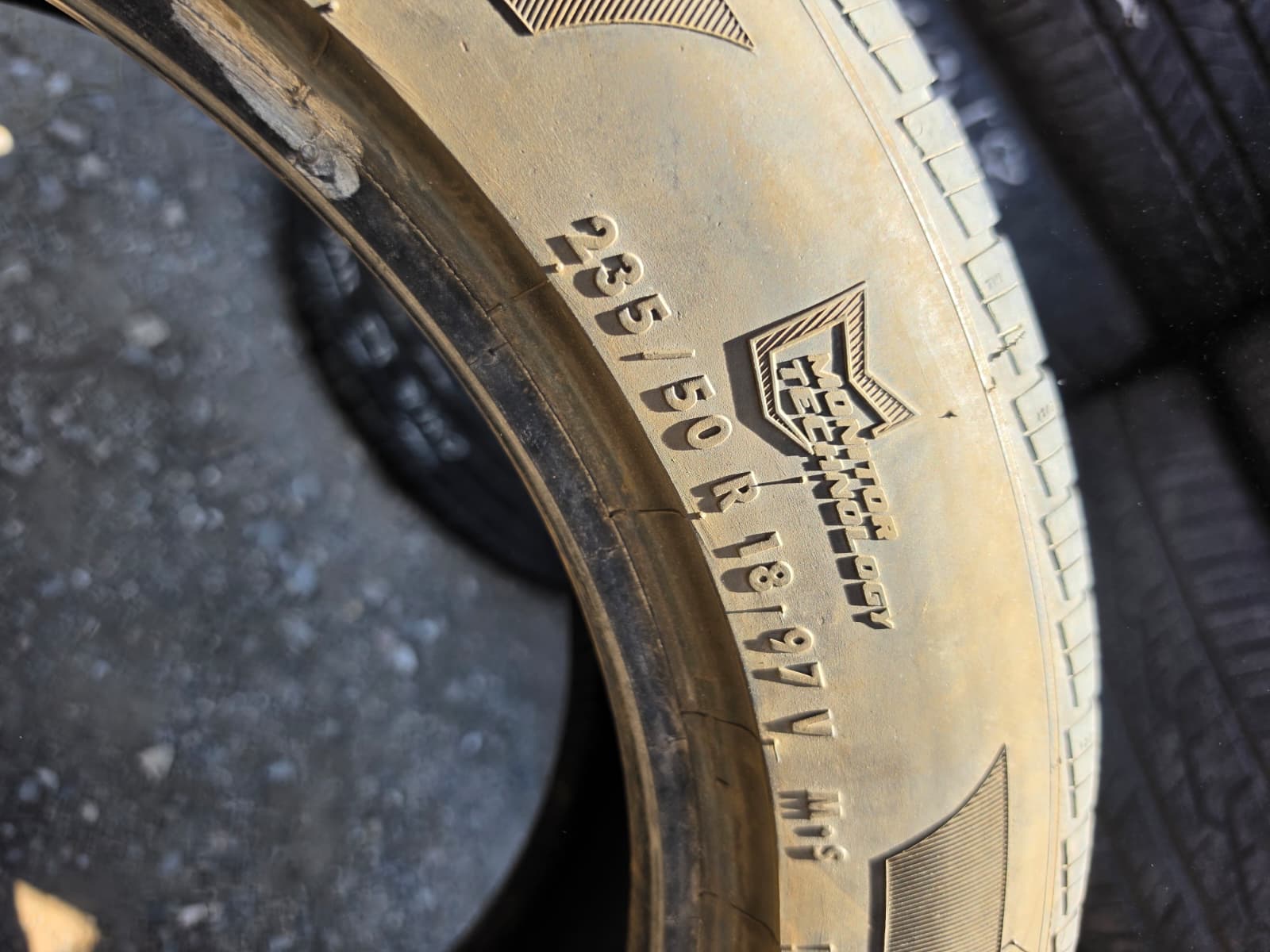 235/50R18 Pair (2 Used Tires) General AliMax RY43