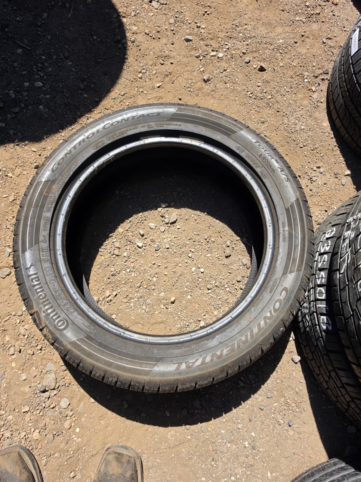 235/50R18 Pair (2 Used Tires) Continental Control Contact