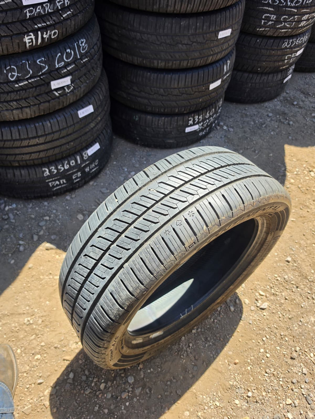 235/50R18 Pair (2 Used Tires) Continental Control Contact