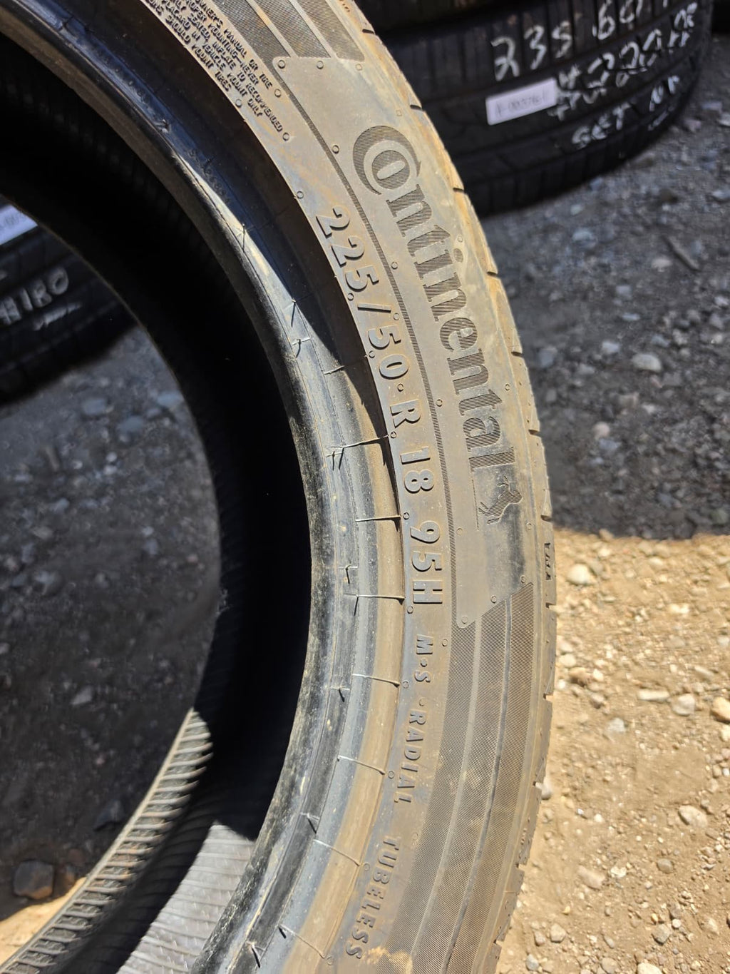 235/50R18 Pair (2 Used Tires) Continental Control Contact