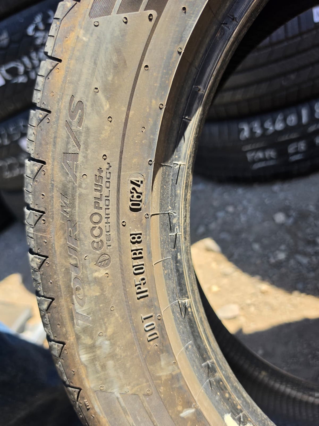 235/50R18 Pair (2 Used Tires) Continental Control Contact
