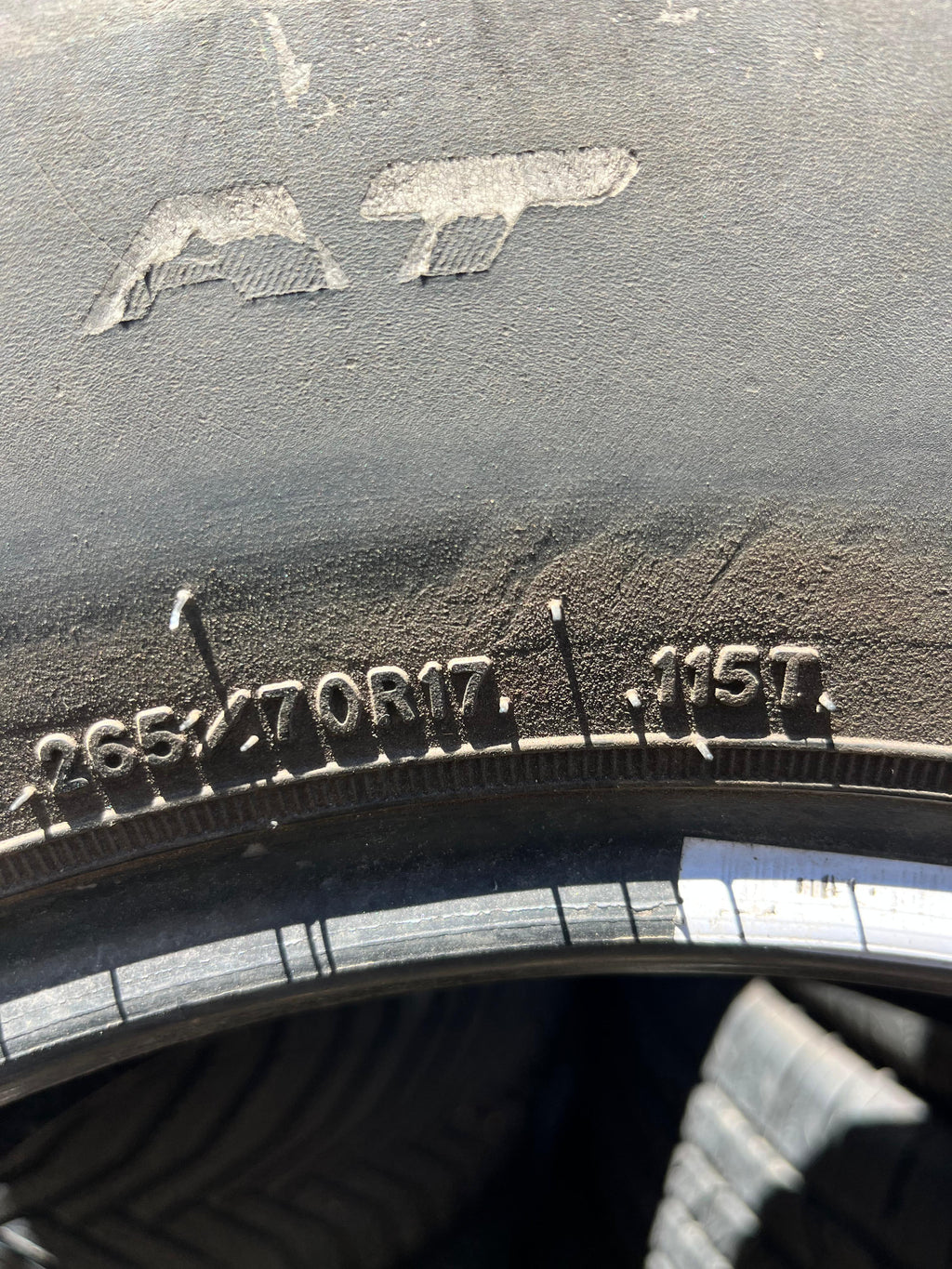265/70R17 Pair (2 Used Tires) Goodyear Wrangler