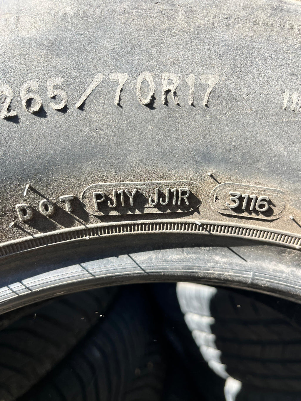 265/70R17 Pair (2 Used Tires) Goodyear Wrangler