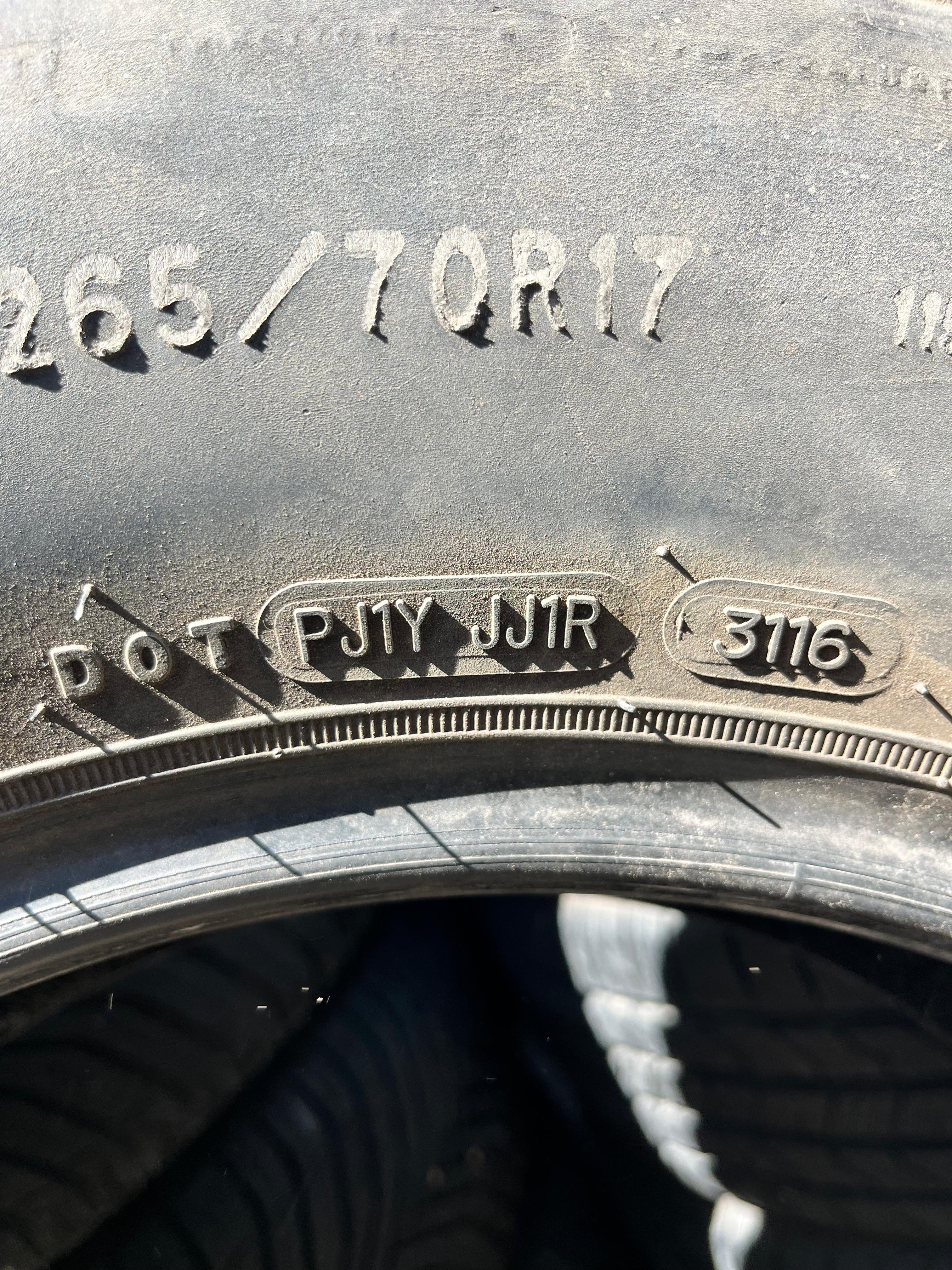265/70R17 Pair (2 Used Tires) Goodyear Wrangler