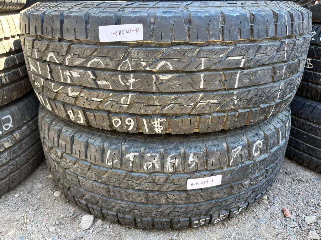 LT 265/70R17  Pair (2 Used Tires) Yokohama Geolandar
