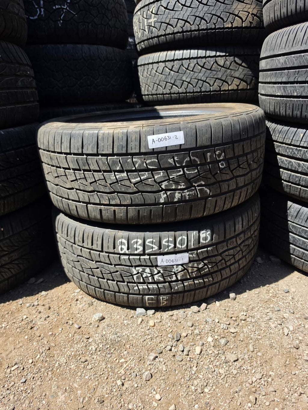 235/50ZR18Pair (2 Used Tires) Continental  Control Contact
