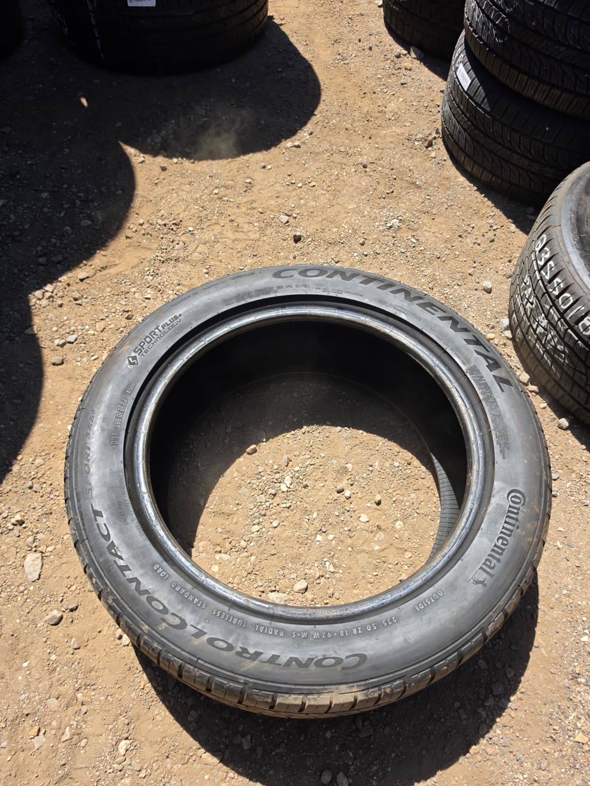235/50ZR18Pair (2 Used Tires) Continental  Control Contact