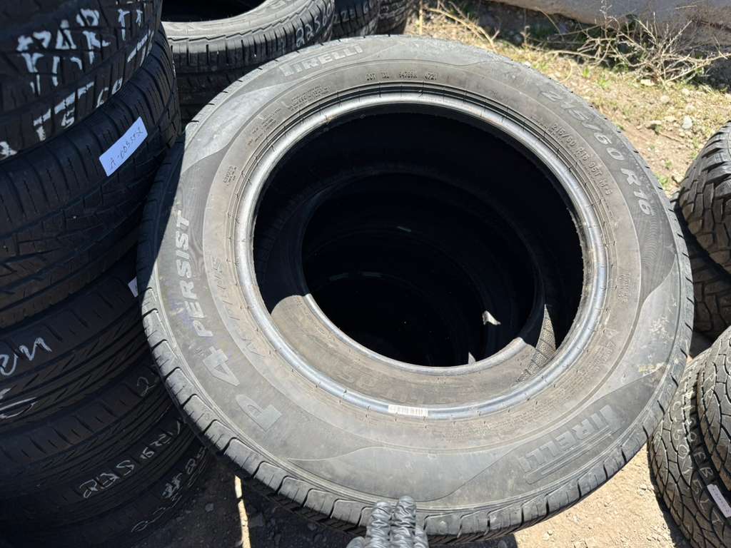 215/60R16 Set (4 Used Tires) Pirelli P4 Four Seasons Plus