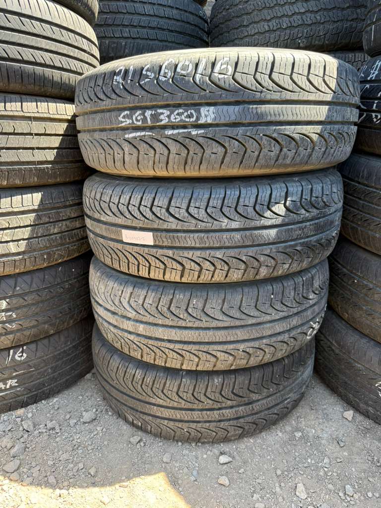 215/60R16 Set (4 Used Tires) Pirelli P4 Four Seasons Plus
