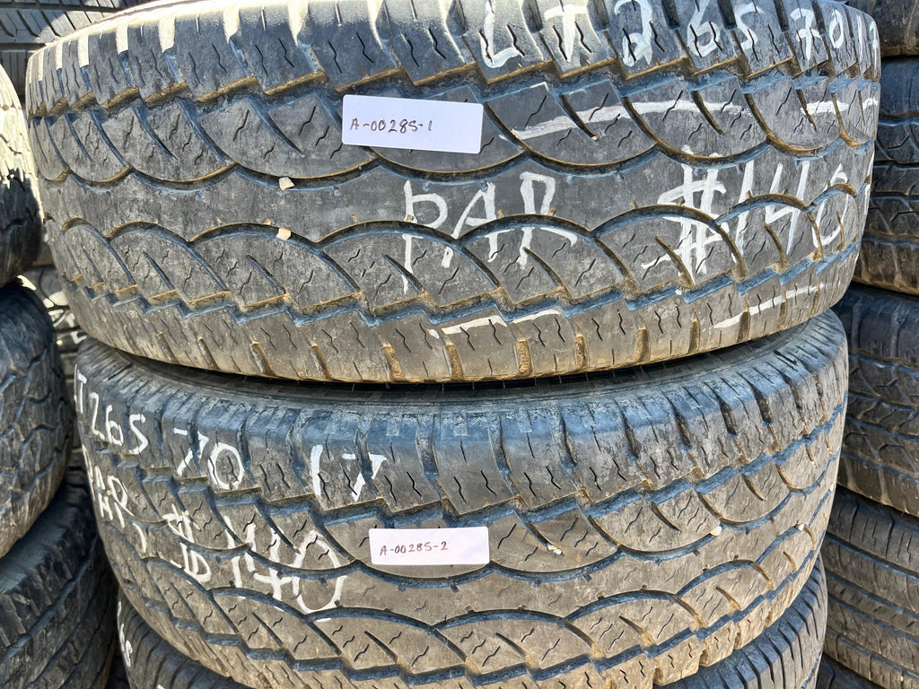 LT265/70R17 Pair (2 Used Tires) Thunderer Ranger