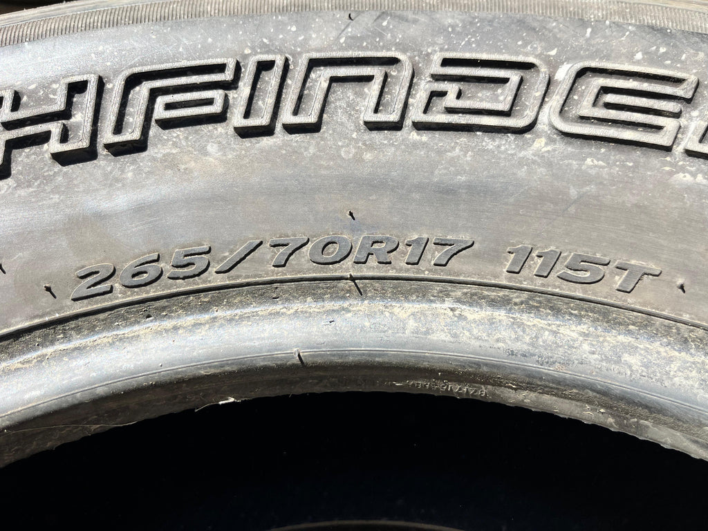 265/70R17 Pair (2 Used Tires) Pathfinder Pathfinder (HT)