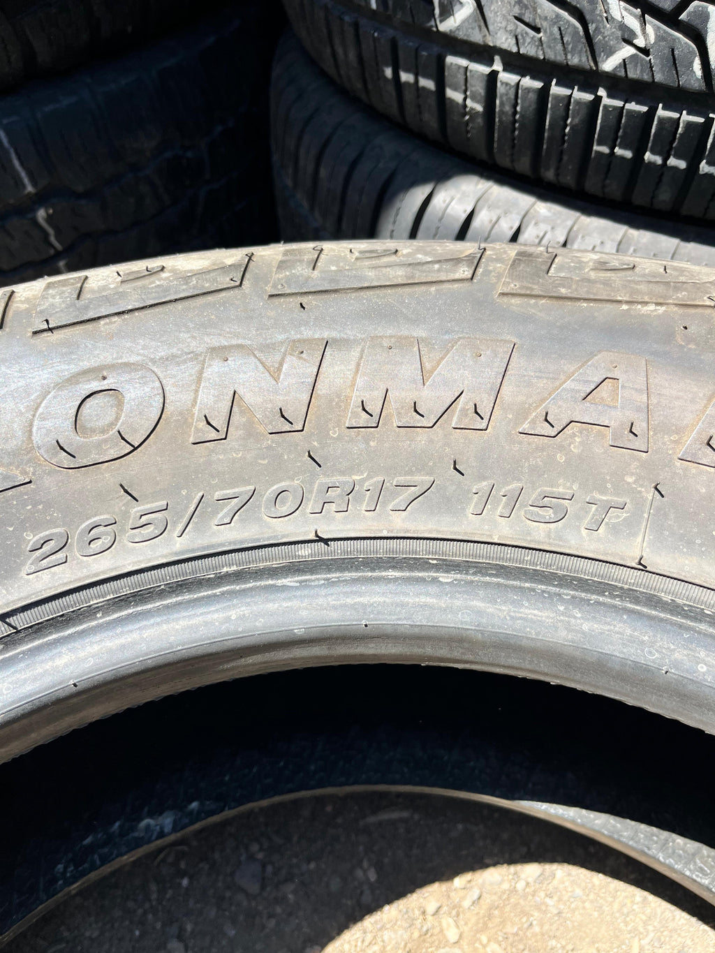265/70R17 (3 Used Tires) Ironman All Country A/T