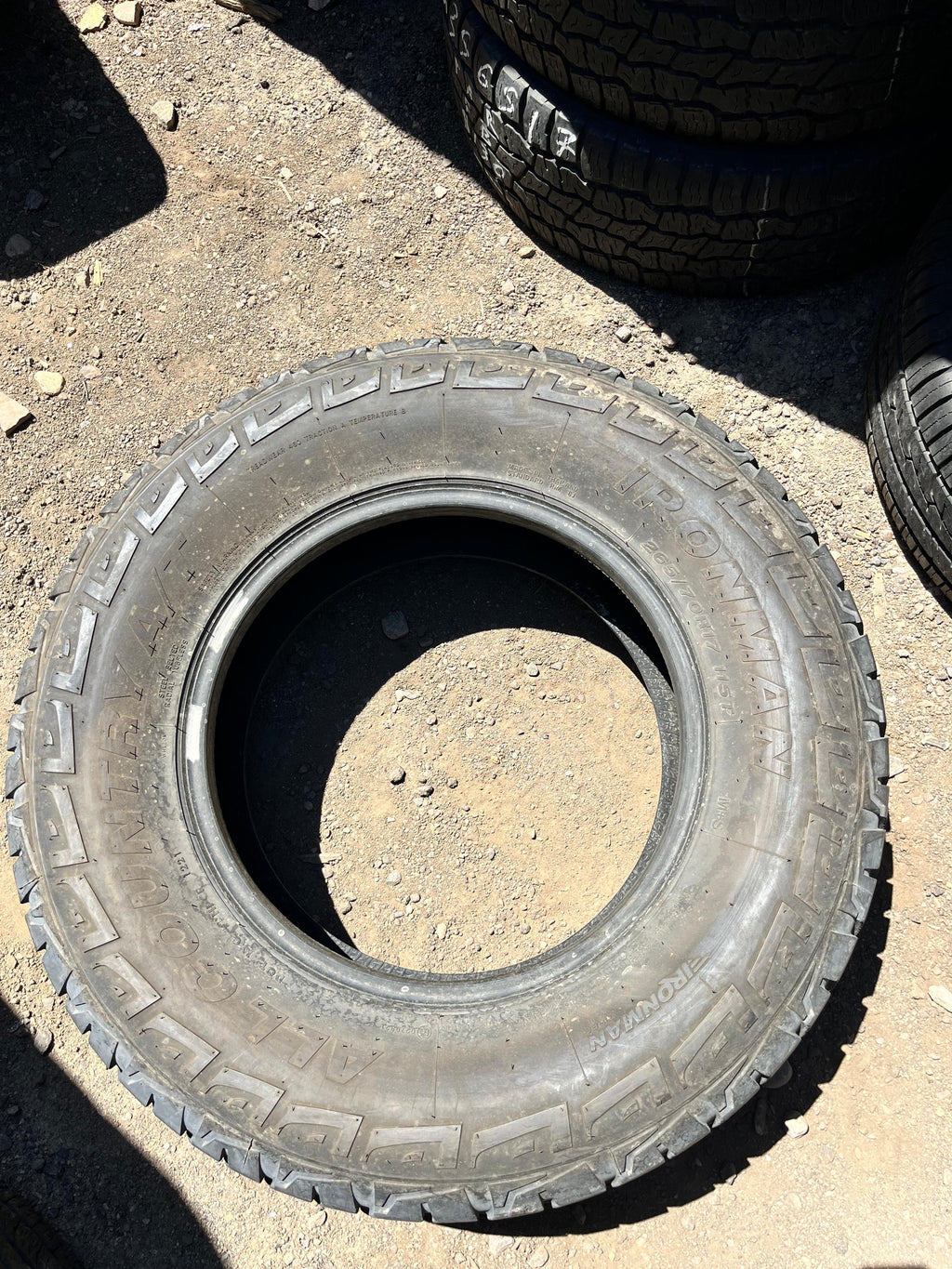 265/70R17 (3 Used Tires) Ironman All Country A/T
