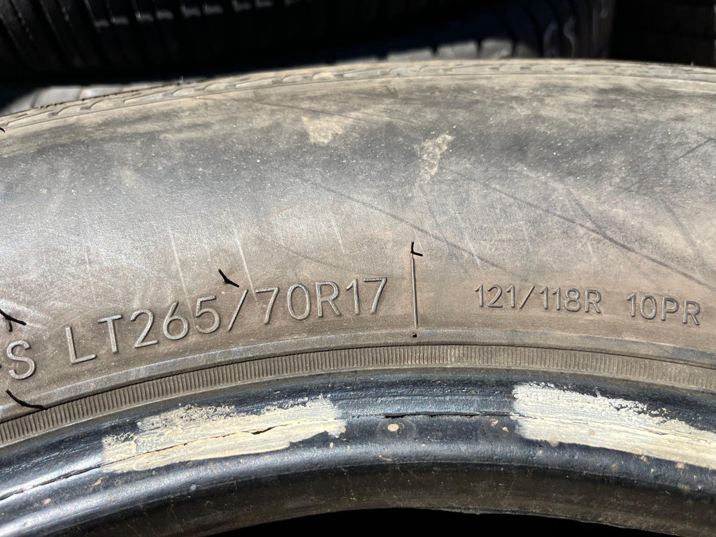 LT265/70R17 Pair (2 Used Tires) Sailun Terramax (HT)
