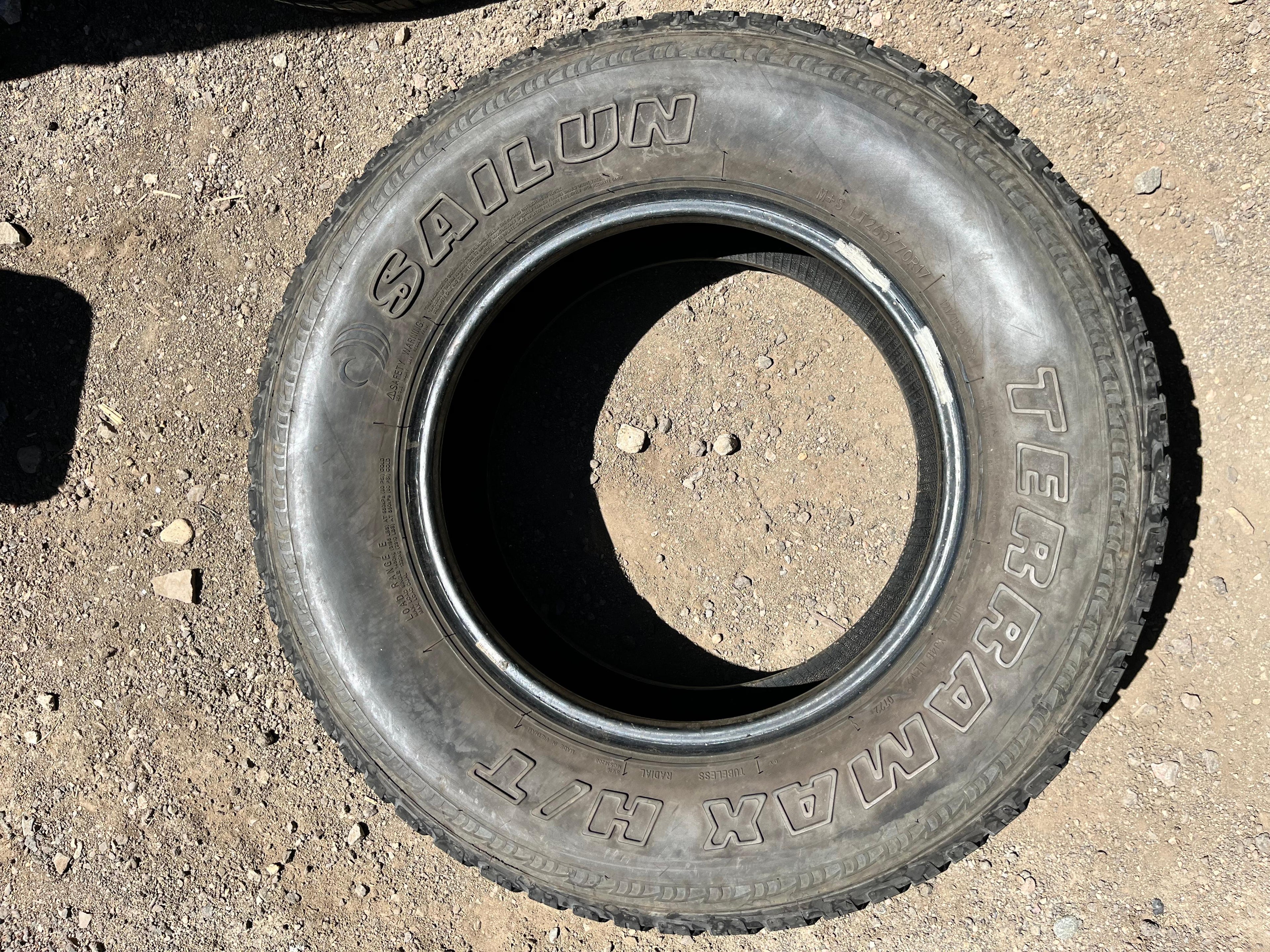 LT265/70R17 Pair (2 Used Tires) Sailun Terramax (HT)