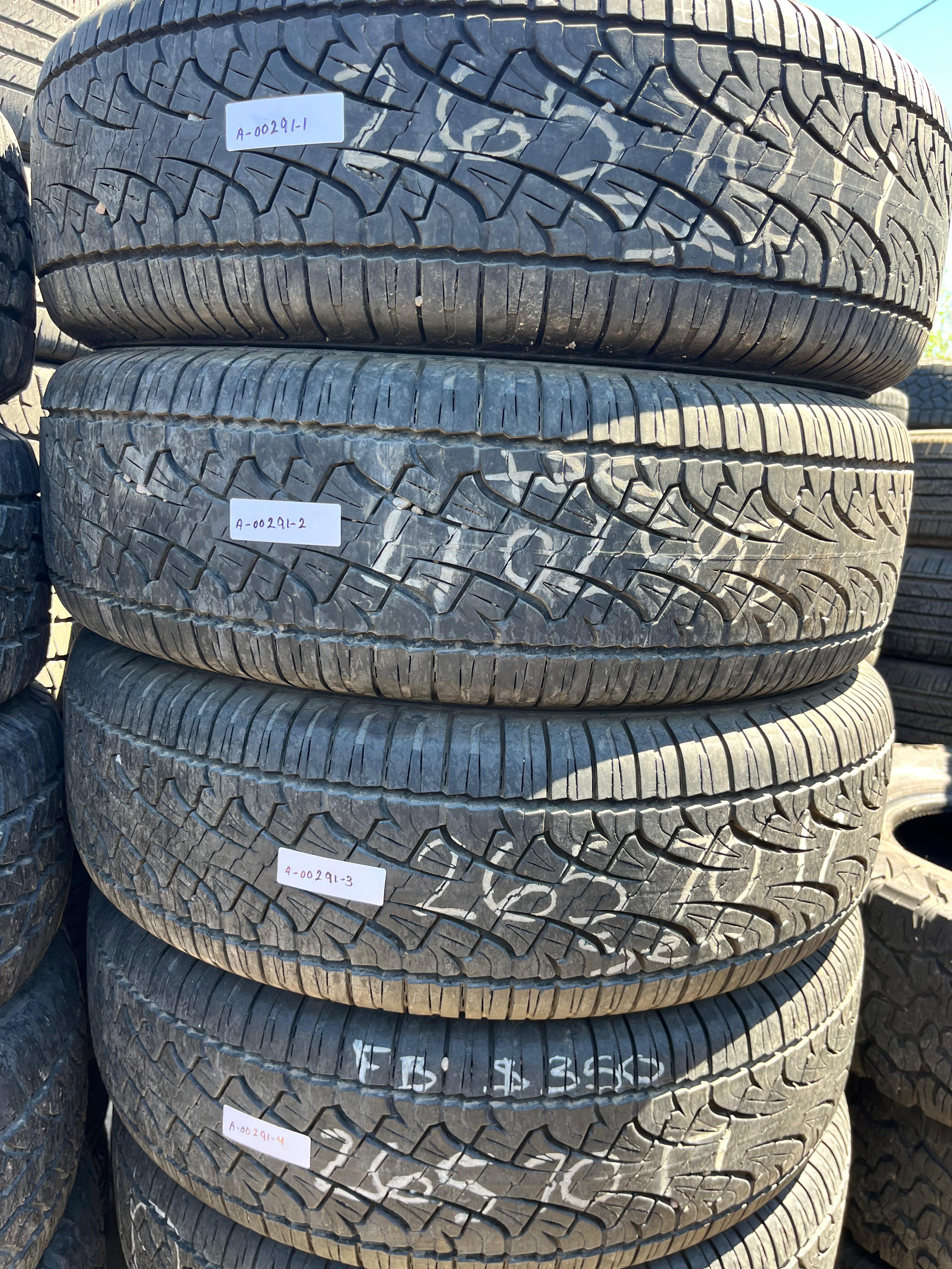 265/70R17 Set (4 Used Tires) Pirelli Scorpion (ATR