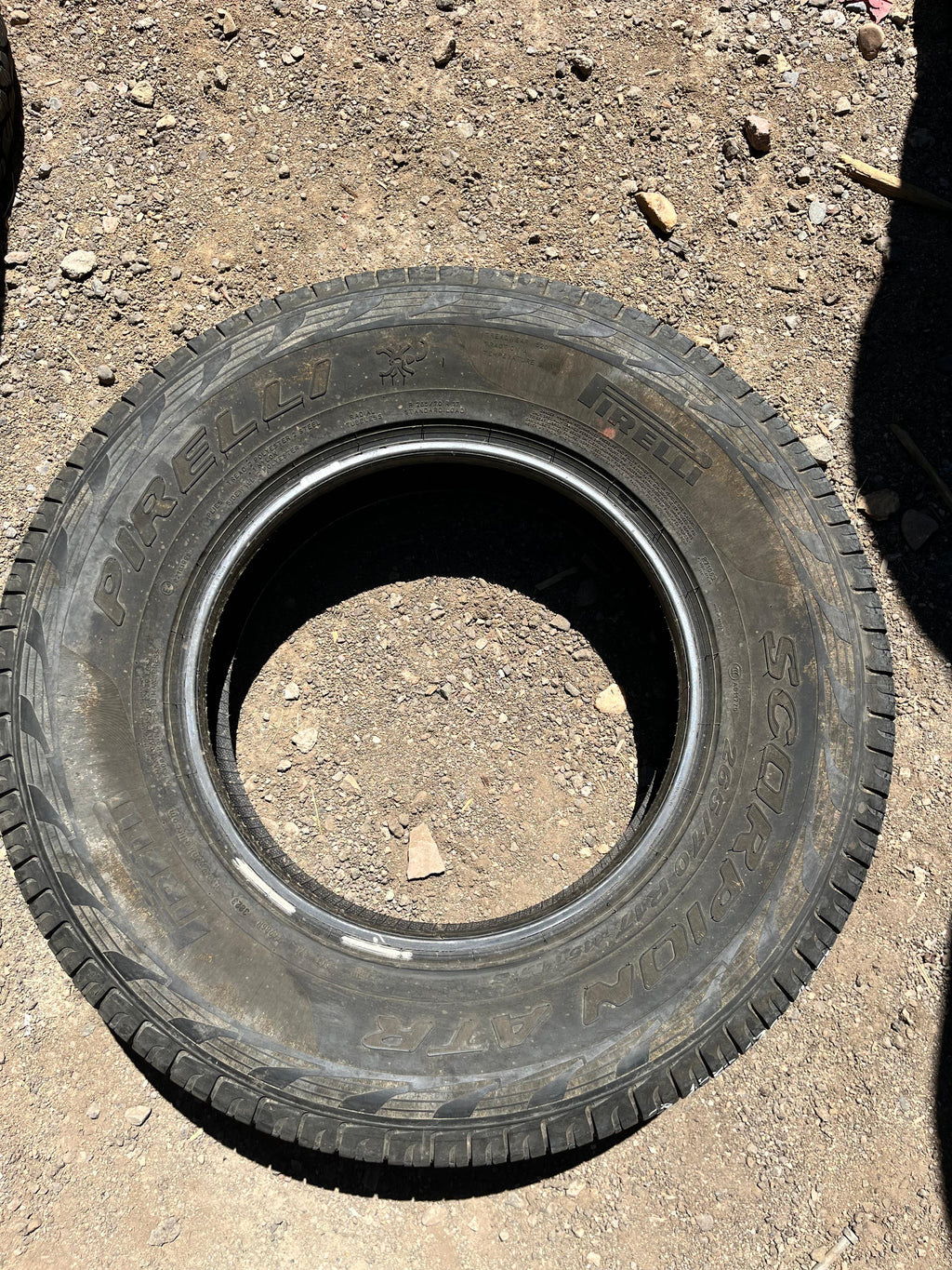265/70R17 Set (4 Used Tires) Pirelli Scorpion (ATR)