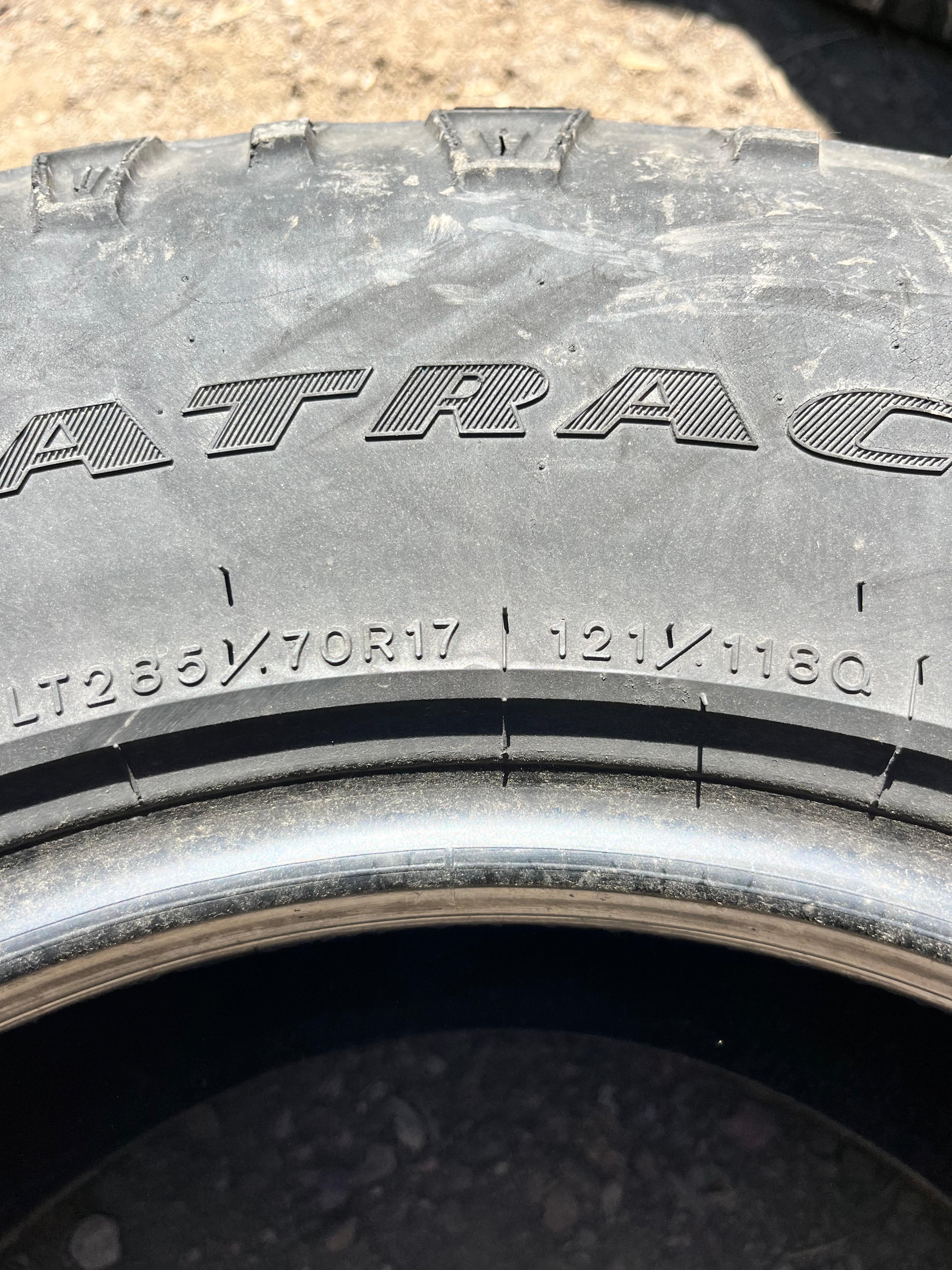 LT285/70R17 Pair (2 Used Tires) Goodyear Wrangler (Duratrac)