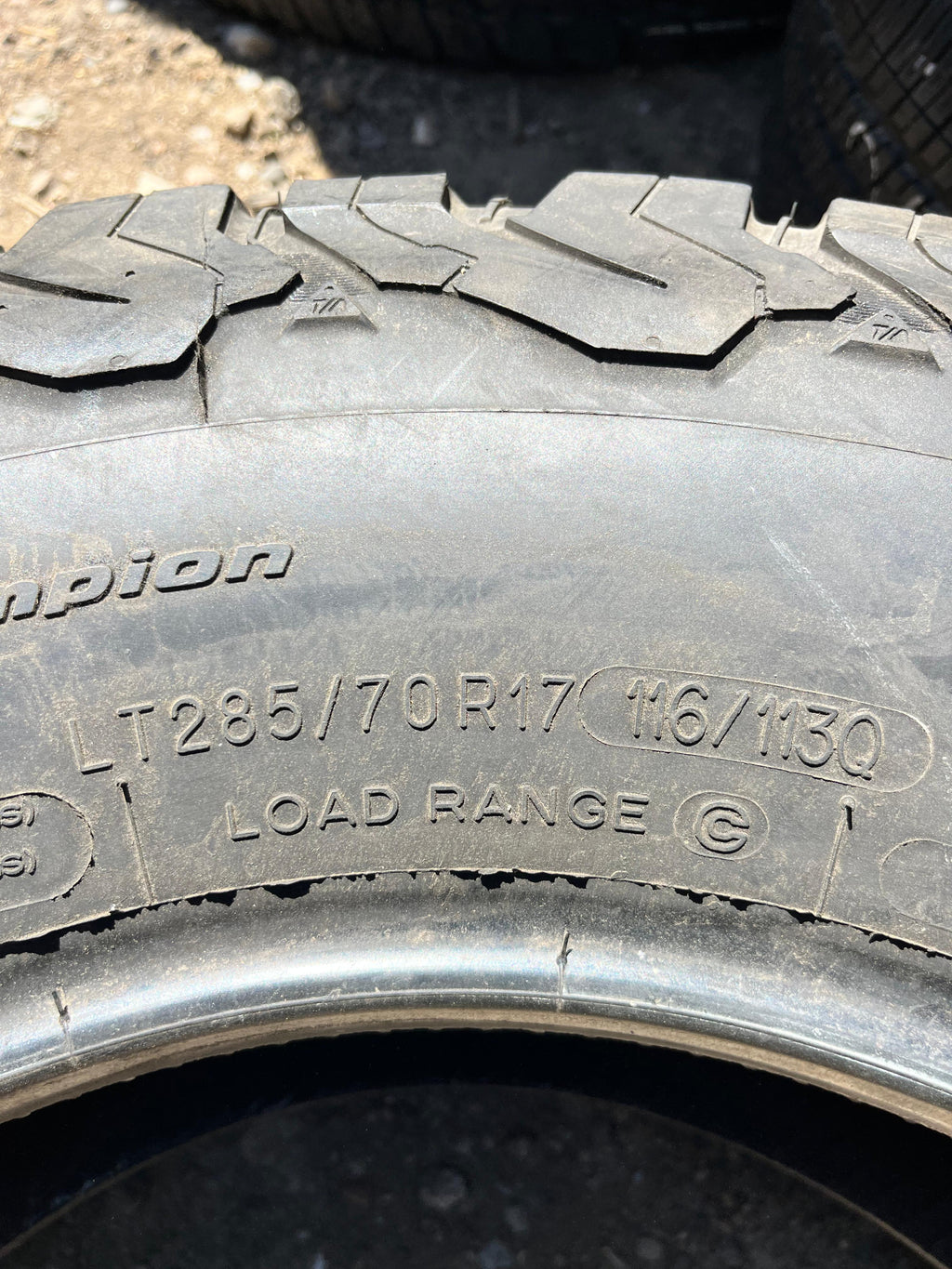 LT285/70R17 Set (4 Used Tires) BFGoodrich Baja Champion