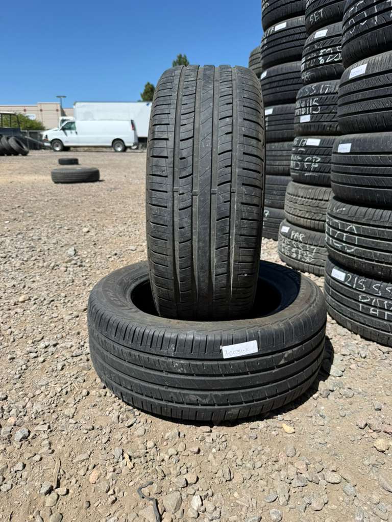 225/55R17 Pair (2 Used Tires) Mastercraft Stratus AS