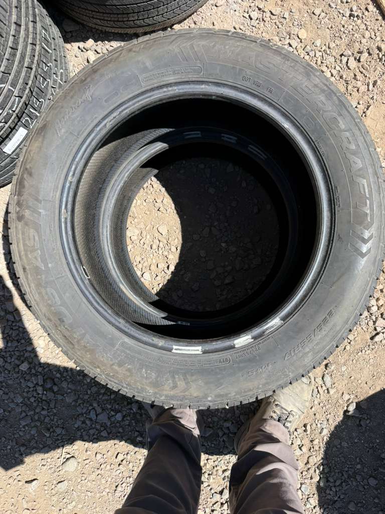 225/55R17 Pair (2 Used Tires) Mastercraft Stratus AS