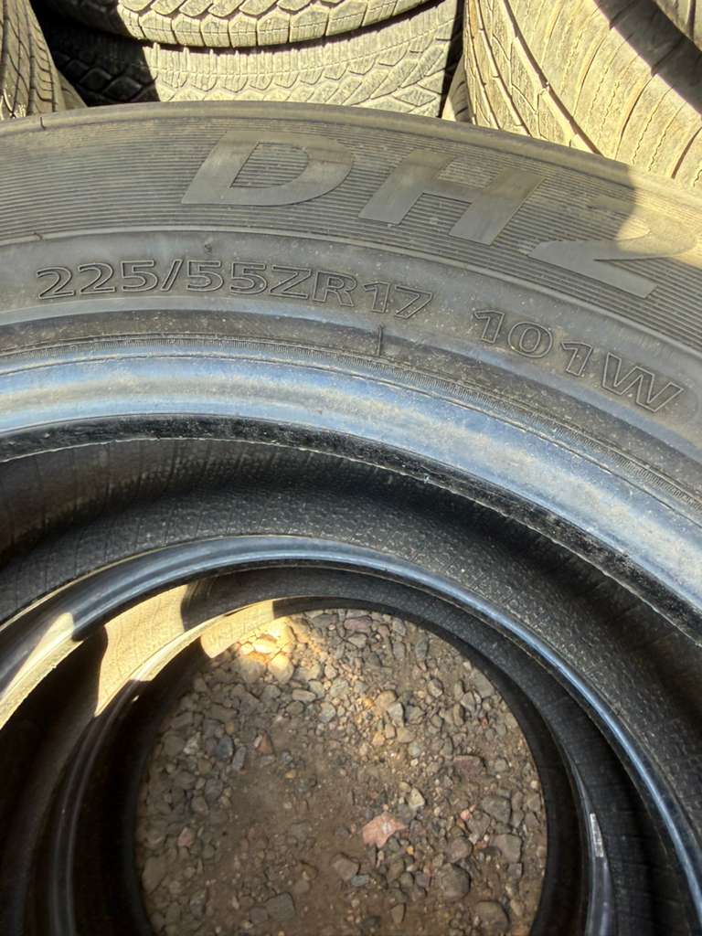 225/55R17 (3 Used Tires) Delinte DH2