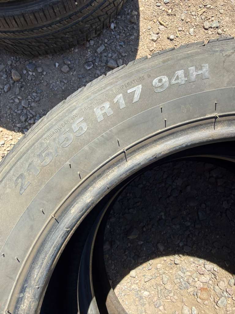 215/55R17 Pair (2 Used Tires) SureDrive SureDrive All Season