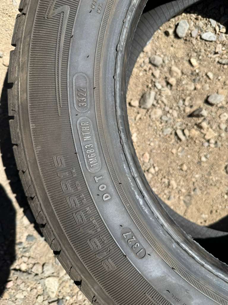 215/55R16 Pair (2 Used Tires) Kelly Edge
