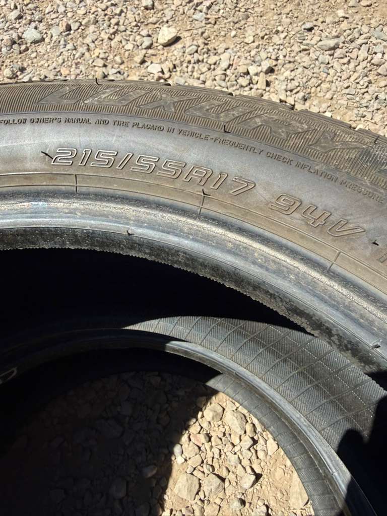 215/55R17 Pair (2 Used Tires) Mazama Reputation Luxury Touring
