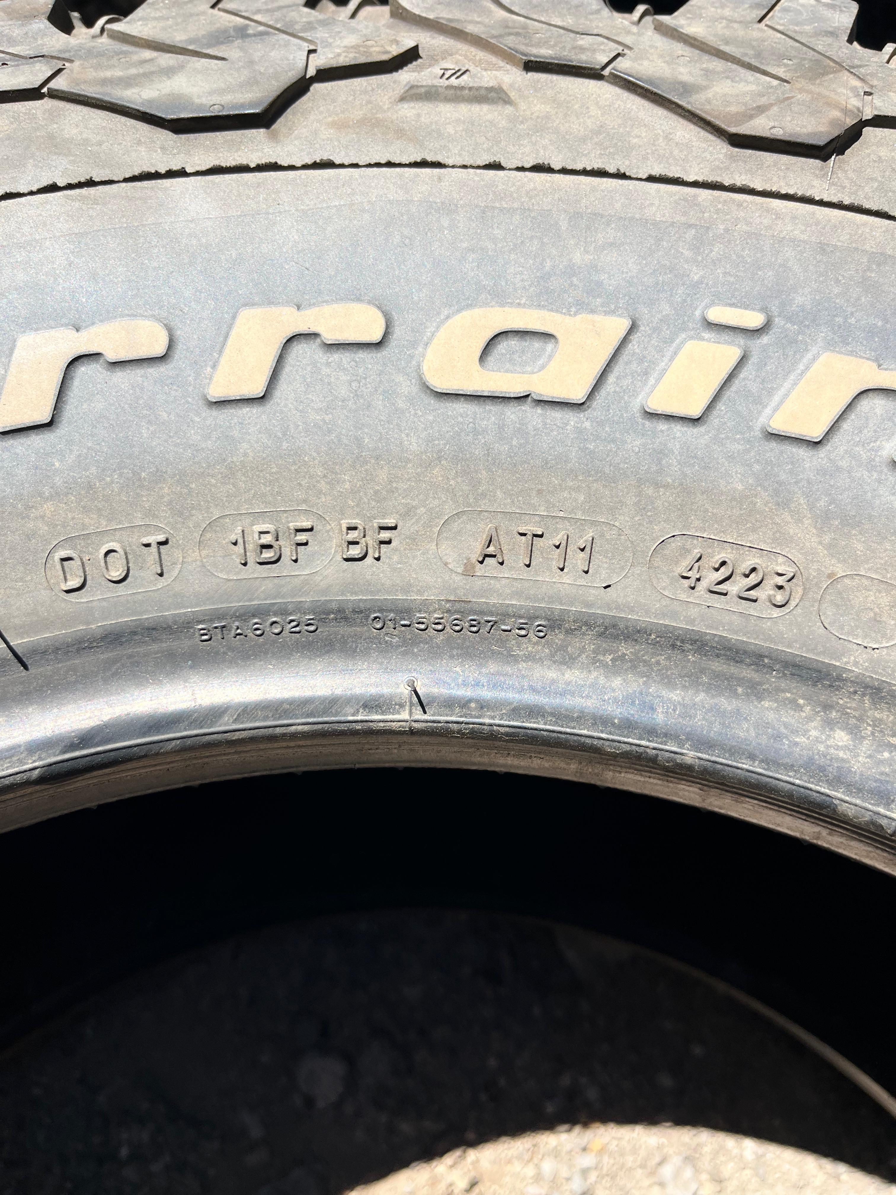 LT285/70R17 Pair (2 Used Tires) BFGoodrich Baja Champion (KO2