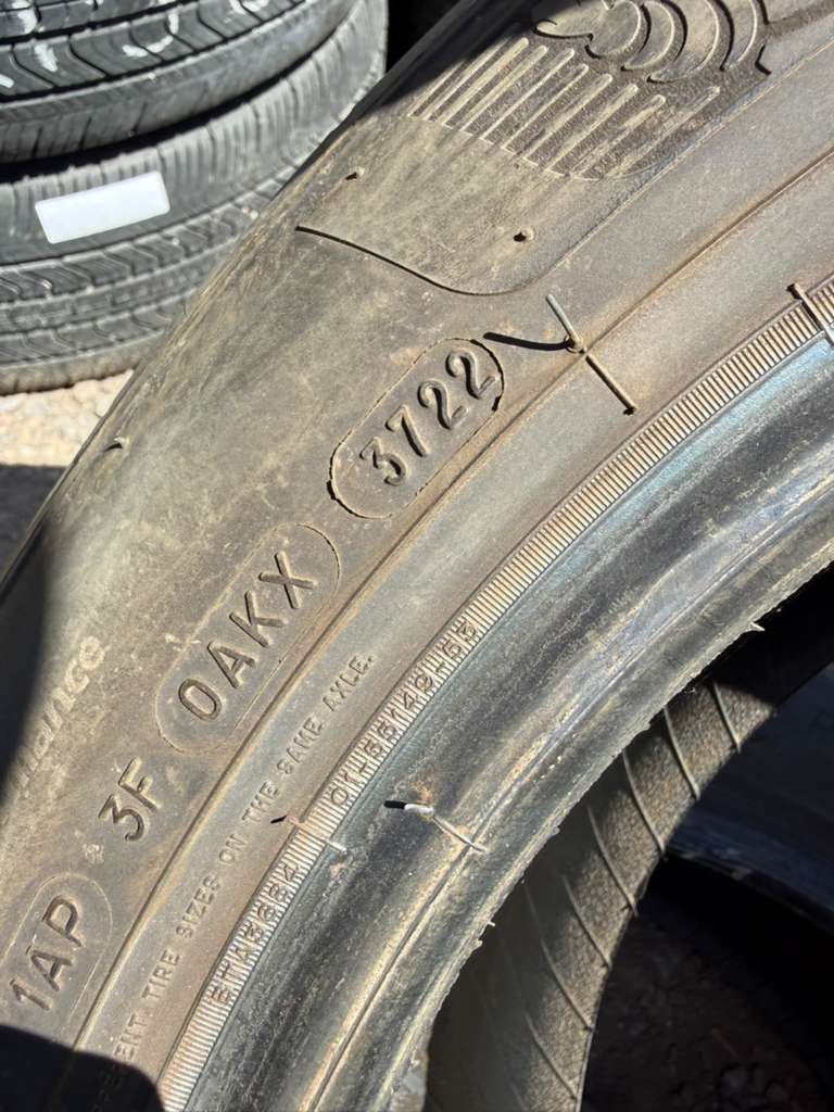 215/55R17 Pair (2 Used Tires) Michelin Pilot Sport All Season 4