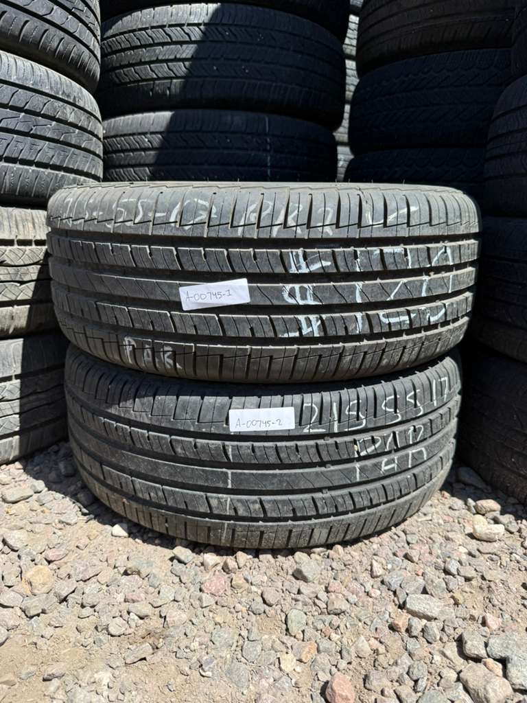 215/55R17 Pair (2 Used Tires) Mastercraft Stratus AS