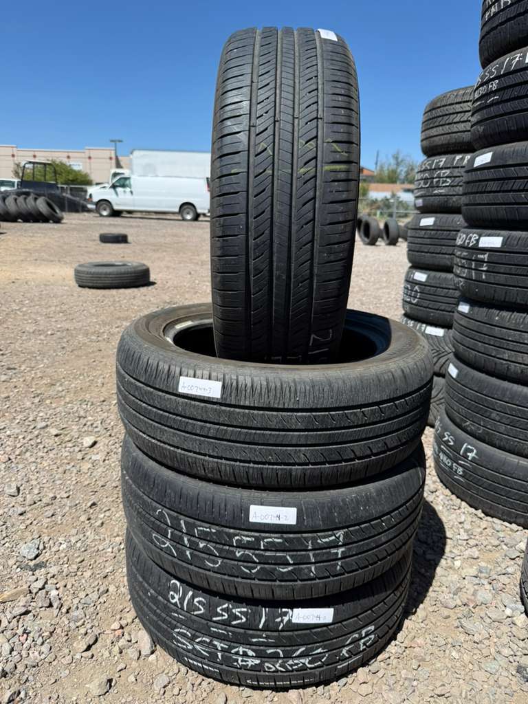 215/55R17 Set (4 Used Tires) Laufenn S Fit AS
