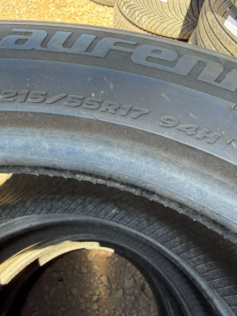 215/55R17 Set (4 Used Tires) Laufenn S Fit AS