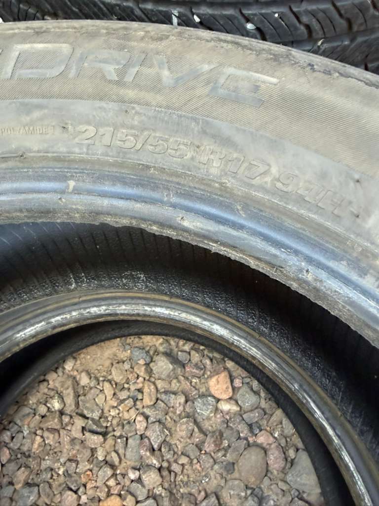 215/55R17 Pair (2 Used Tires) SureDrive  SureDrive All Season