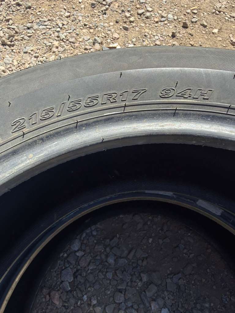 215/55R17 Pair (2 Used Tires) Nexen NPriz AH5