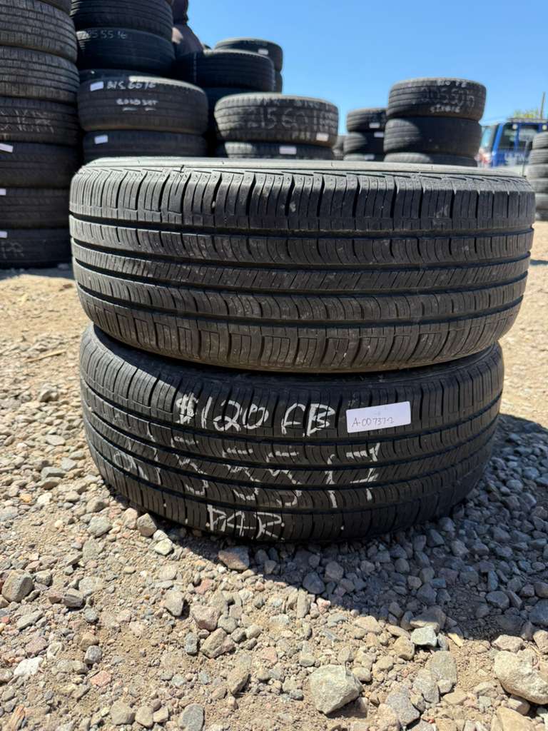 215/55R17 Pair (2 Used Tires) Nexen NPriz AH5