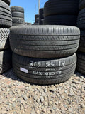 215/55R17 Pair (2 Used Tires) Hankook Kinergy GT