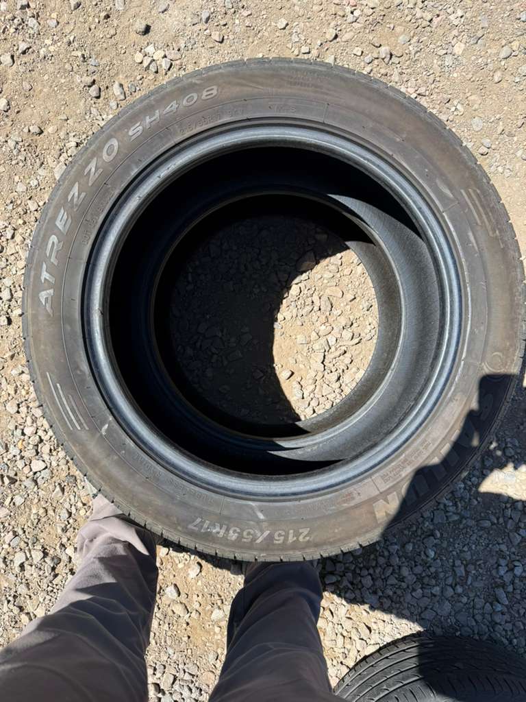 215/55R17 Pair (2 Used Tires)  Sailun Atrezzo SH408