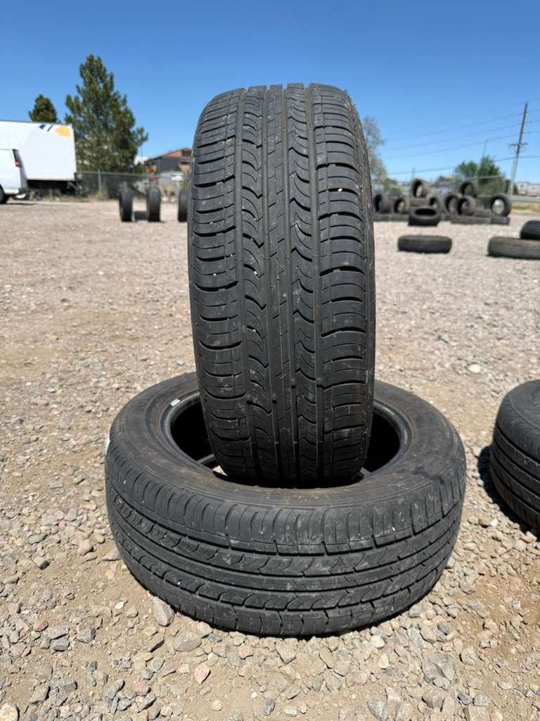 215/55R17 Pair (2 Used Tires) Nexent CP672