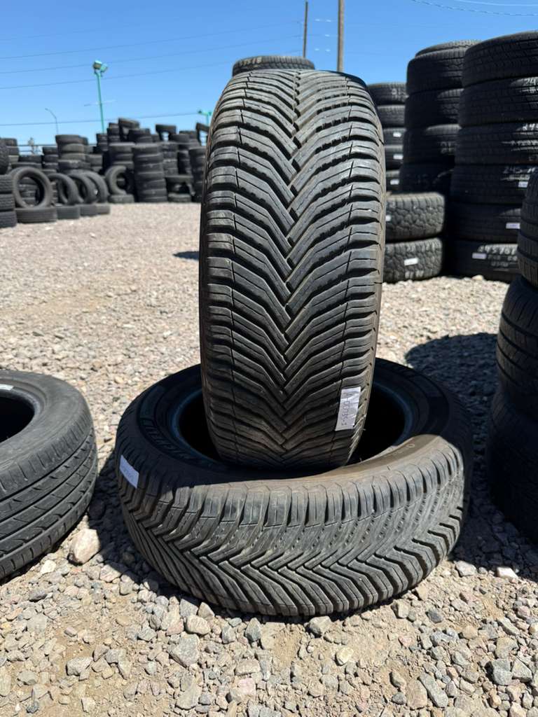 215/55R17 Pair (2 Used Tires) Michelin CrossClimate 2