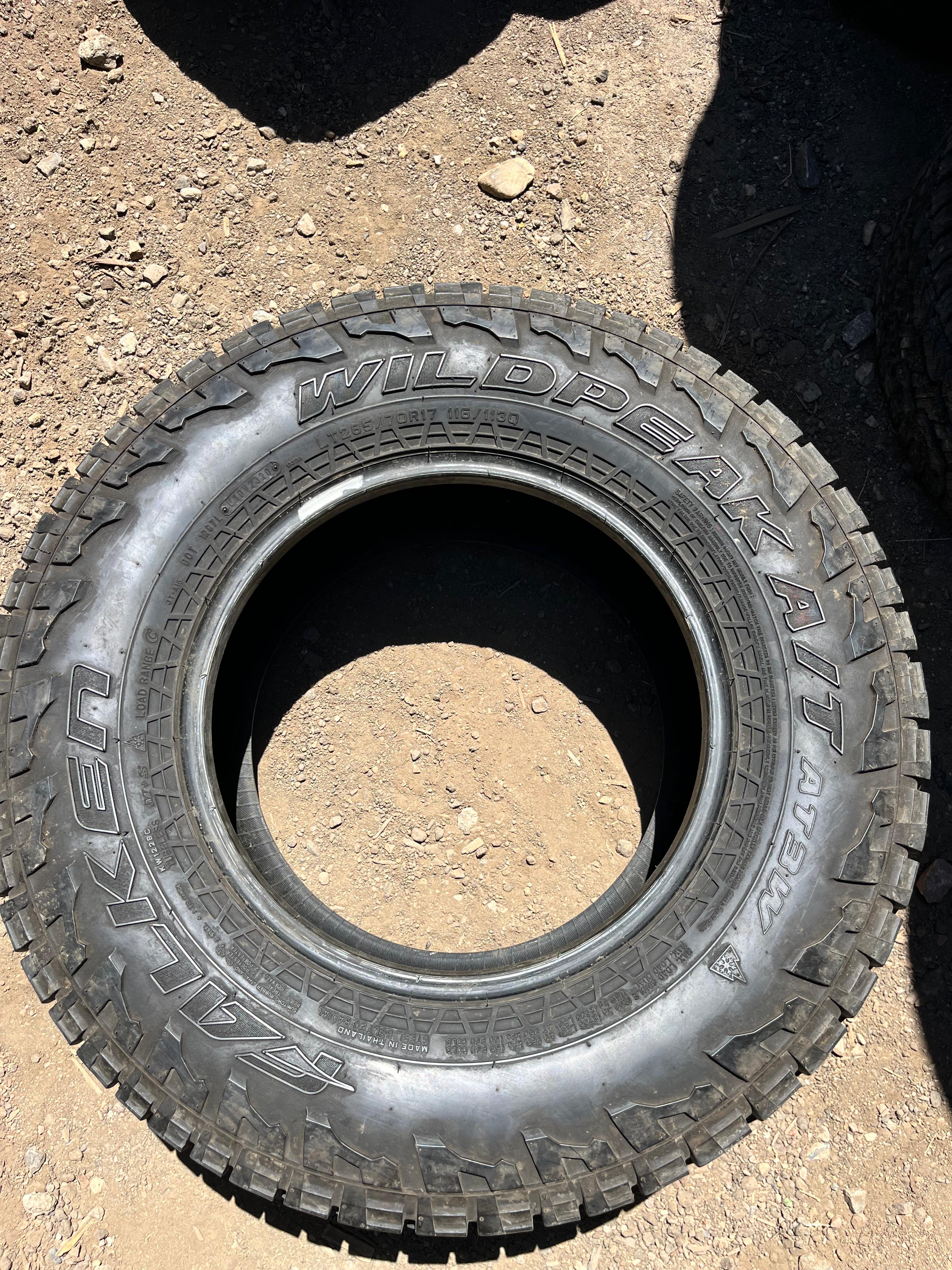 LT285/70R17 Set (4 Used Tires) Falken Wildpeak