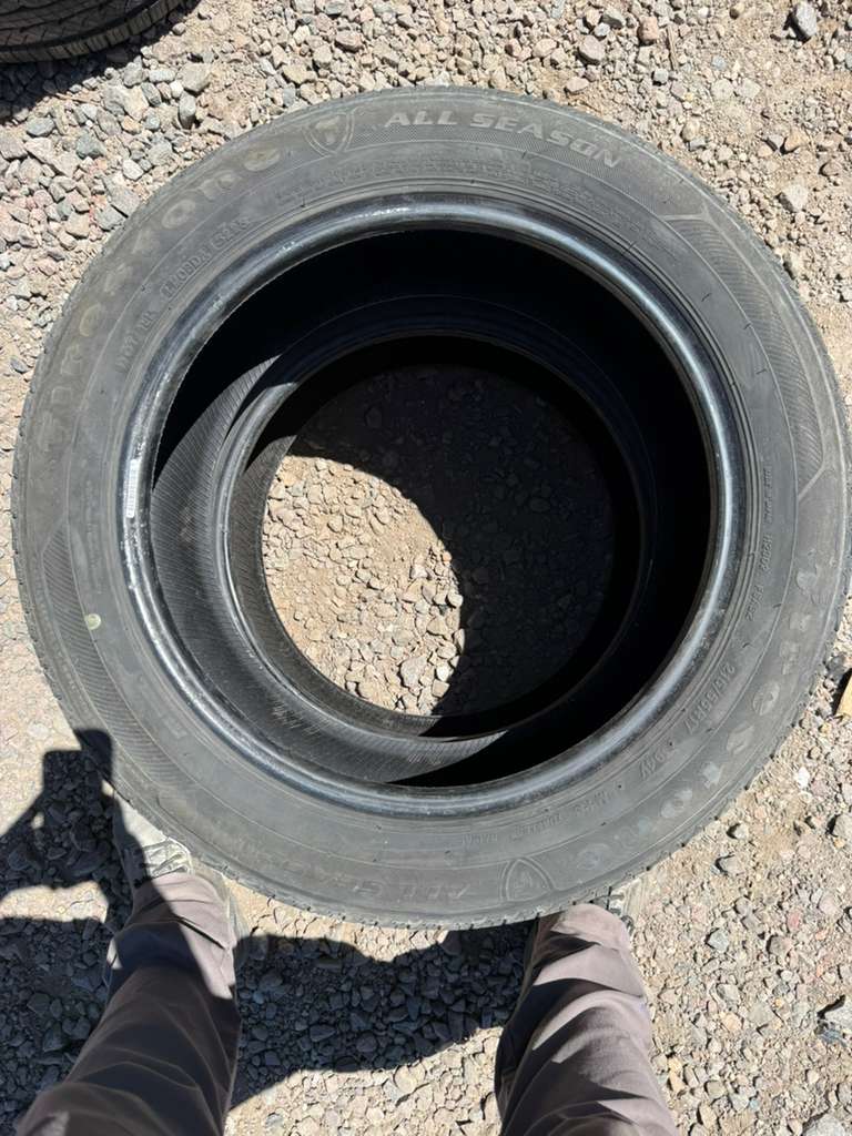 215/55R17 Pair (2 Used Tires) Firestone Firestone All Season