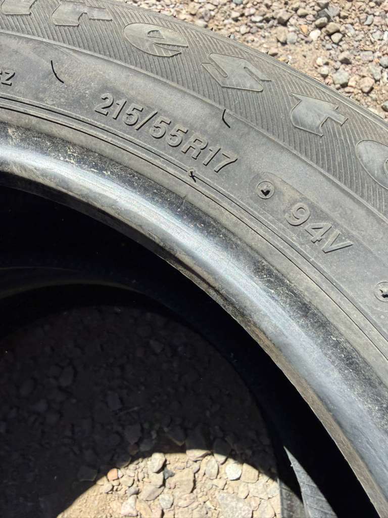 215/55R17 Pair (2 Used Tires) Firestone Firestone All Season